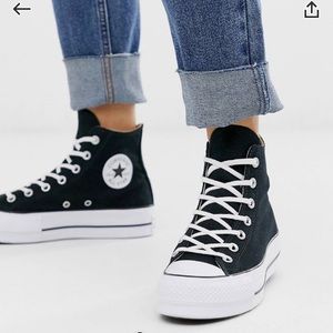 Converse Chuck Taylor All Star Hi Lift Sneaker - 6.5 Black